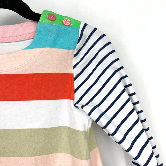 Fiream Mini Dress Long Sleeve Multicolor Striped Girls Size 4T NEW - Picture 3 of 6